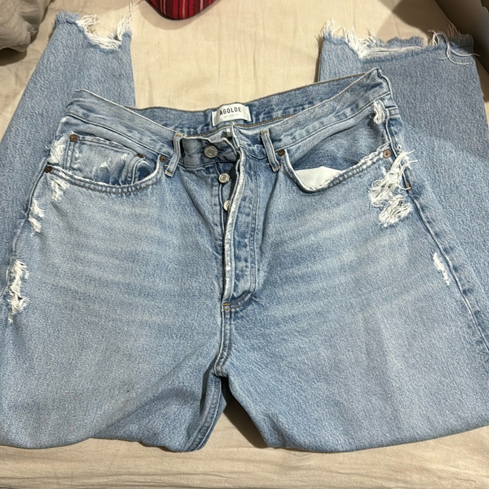 Agolde 90s Crop in Nerve